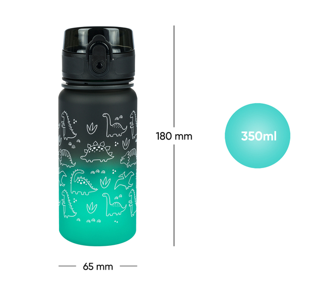 BAAGL Tritanová fľaša na nápoje Gradient Dino, 350 ml