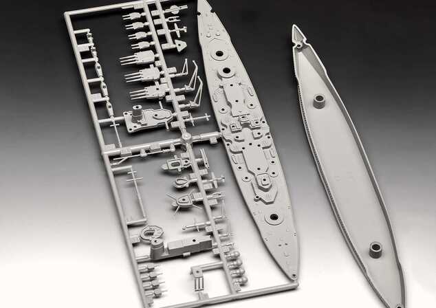 Starter Kit loď 75181 - Battleship Gneisenau (1:1200)