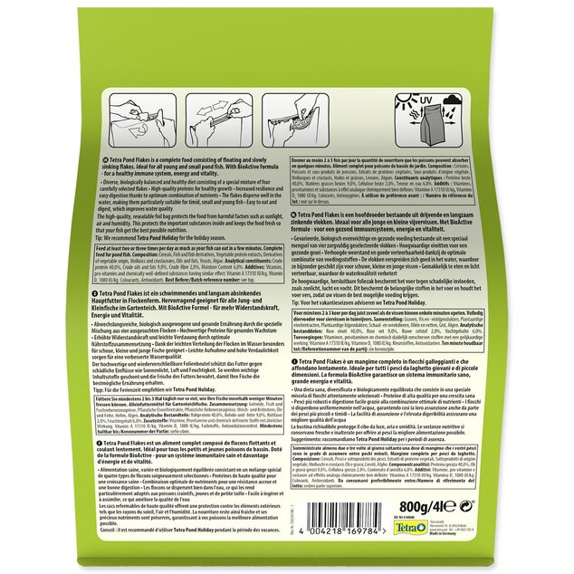Mangime Tetra Pond Fiocchi 4l