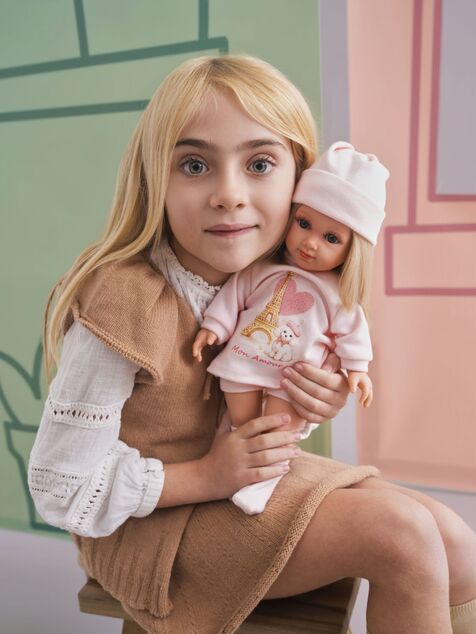 Llorens 53562 ELENA - muñeca realista con cuerpo de tela suave