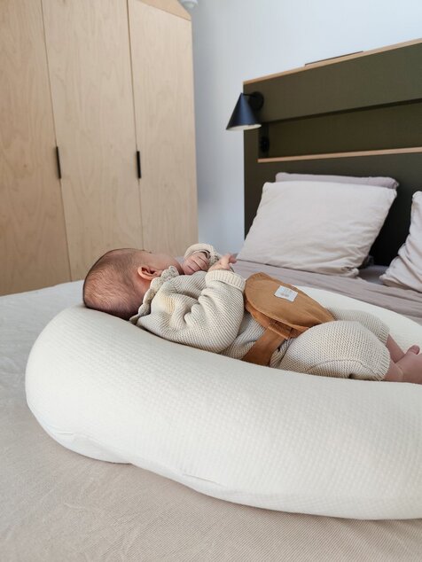 Cuscino gravidanza e allattamento Multirelax 3in1 Ecru, Cotone