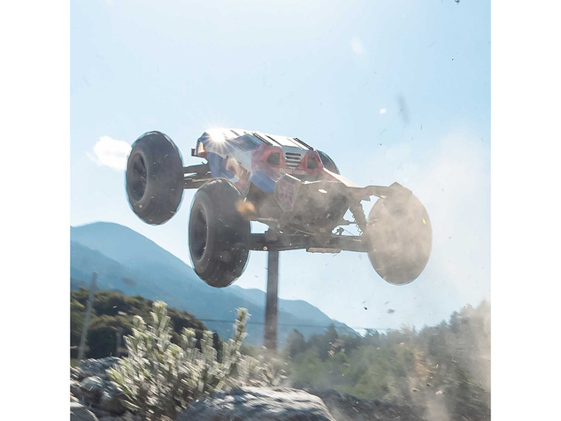 Arrma Kraton 6S V6 BLX 1:8 4WD RTR modrá/ružová