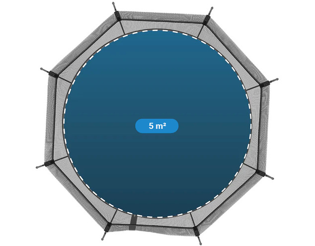 Springfree Trampoline® Compact Round (R54) Trampolína s ochrannou sieťou, 240 × 240 cm