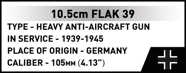 Cobi Protilietadlové delo 10.5 cm Flak 39, 1:35