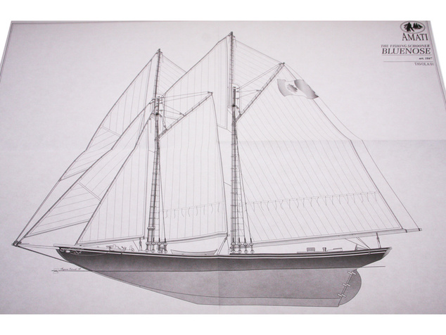 AMATI Bluenose škuner 1921 1:100 kit
