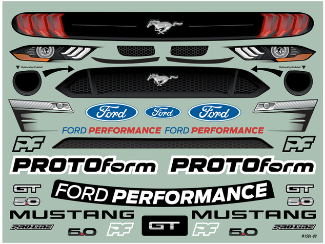 PROTOform karosérie 1:7 2021 Ford Mustang GT: Felony