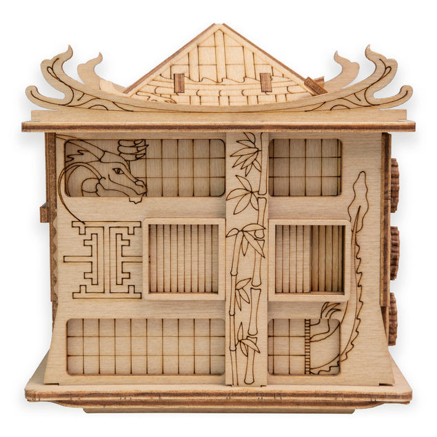 EscapeWelt Holzpuzzle Drachenhaus