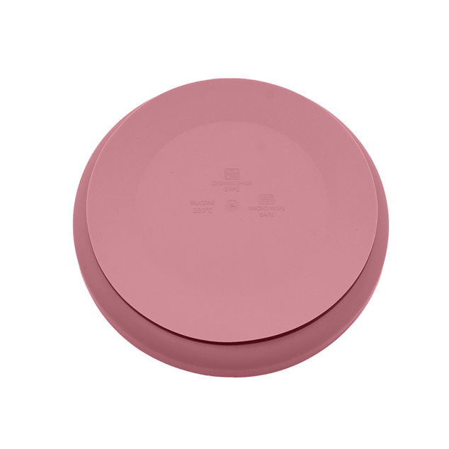 PETITE&amp;MARS Tanier silikónový s prísavkou TAKE&amp;MATCH Dusty Rose 6m+