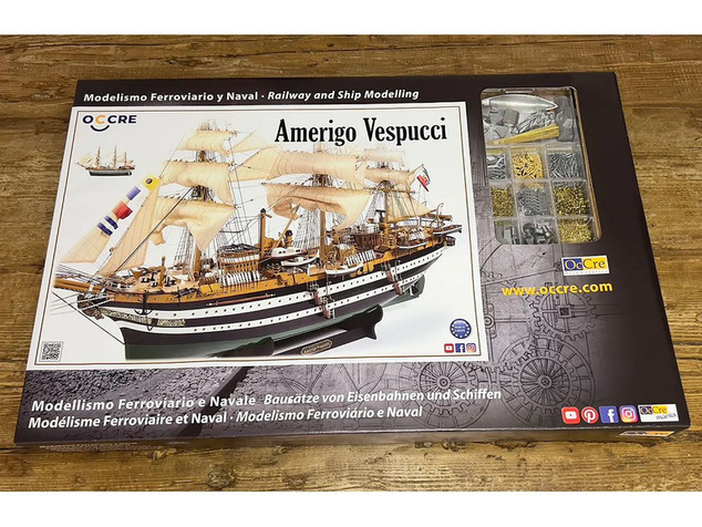 OCCRE Amerigo Vespucci 1:100 + plachty Kit