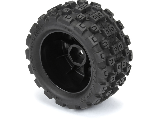 Pro-Line kota 1:18 Badlands MX 1.85" F/R MTD, disk H12 crni (4): Granite GROM