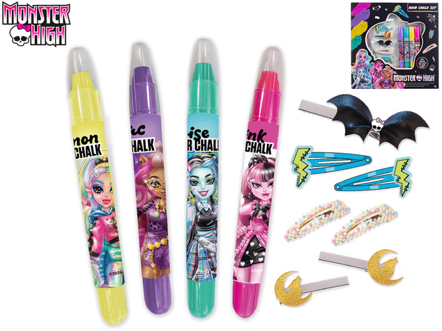 Monster High kriedy na vlasy s doplnkami