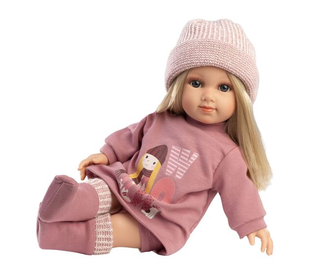 Llorens 53560 ELENA - muñeca realista con cuerpo de tela suave