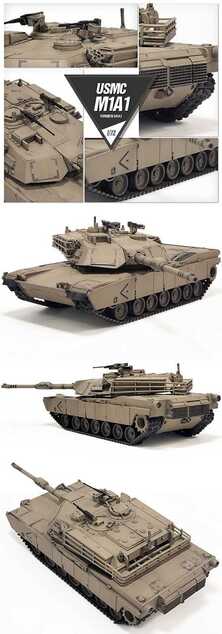 Modellbausatz Panzer 13430 - USMC M1A1 (1:72)