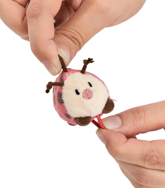 NICI portachiavi MyMochi Coccinella Dozz 5cm, sdraiata
