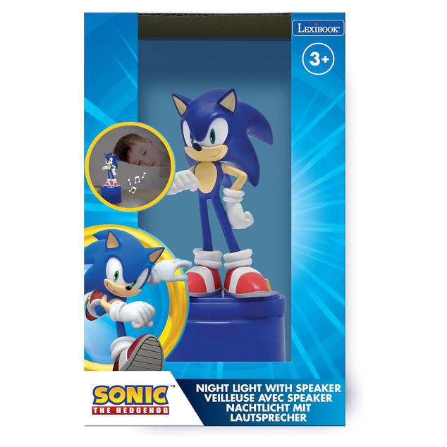 Nočné svetlo s reproduktorom Ježko Sonic