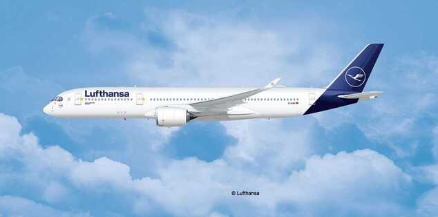 Plastic ModelKit Flugzeug 03881 - Airbus A350-900 Lufthansa New Livery (1: 144)