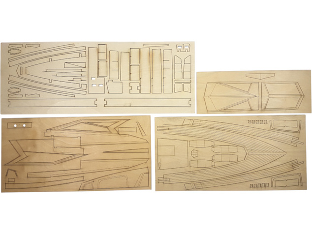 Mantua Model Galaxy 53ft luxusná jachta 1:25 kit