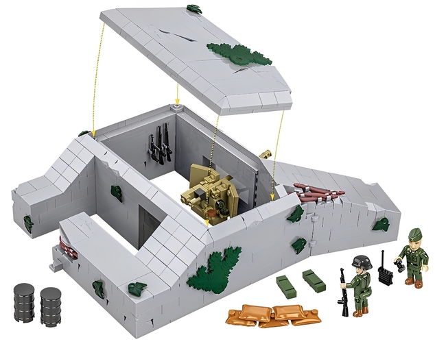 Cobi II WW Regelbau 667 nemecký bunker, 1:35, 630 k, 2 f