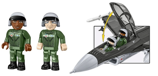 Cobi 5914 Armed Forces F-16D Fighting Falcon, 438 k, 1 f