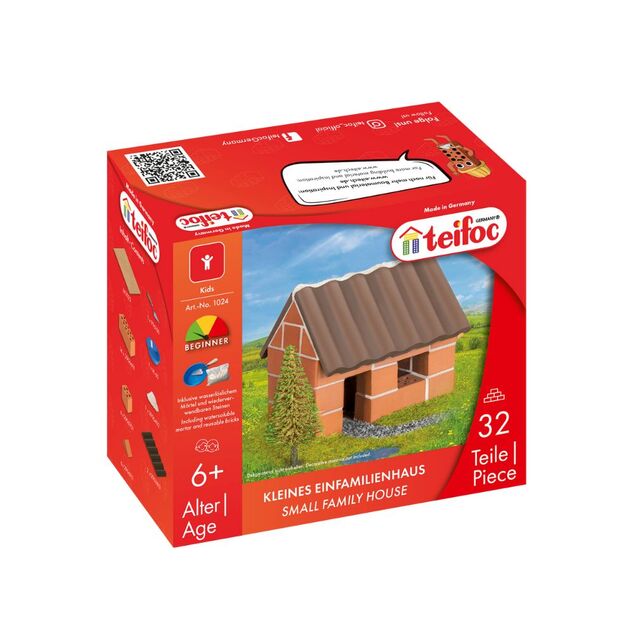 TEIFOC Baukasten Kleines Familienhaus 32 Teile