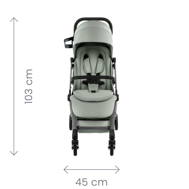 Set Kočík FLYLITE + cestovná taška zadarmo, Carbon Black