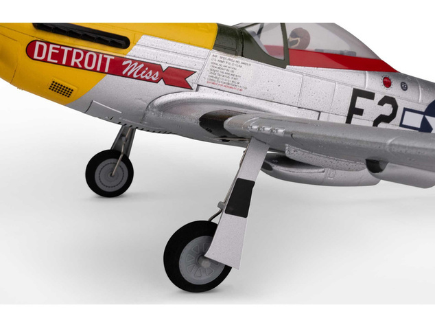 E-flite P-51D Mustang 0.49m Detroit Miss SAFE Select BNF Basic