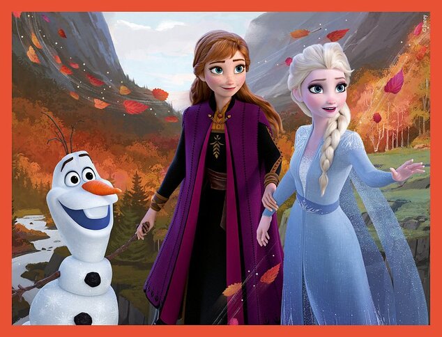 Cuburi cu imagini - Frozen, 12 cuburi