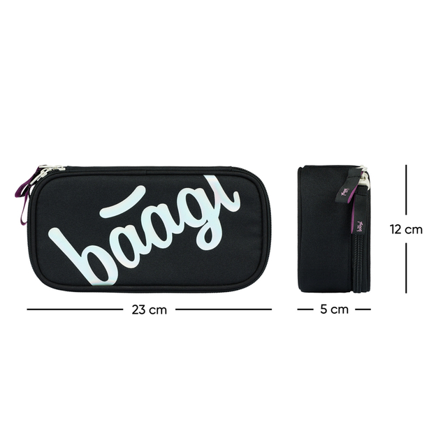 BAAGL Školský peračník etui Metallic Holo
