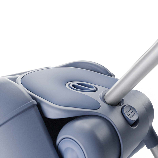 KINDERKRAFT Kufor cestovný so sedákom, nálepkami a držiakom na mobil 2v1 Cabby Blue