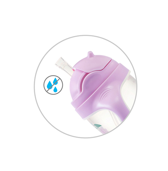 BABYONO Lernbecher mit Strohhalm Schmetterling 6m+