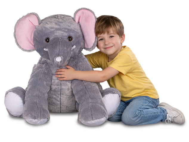 Plush Friends elefant din pluș 70 cm așezat