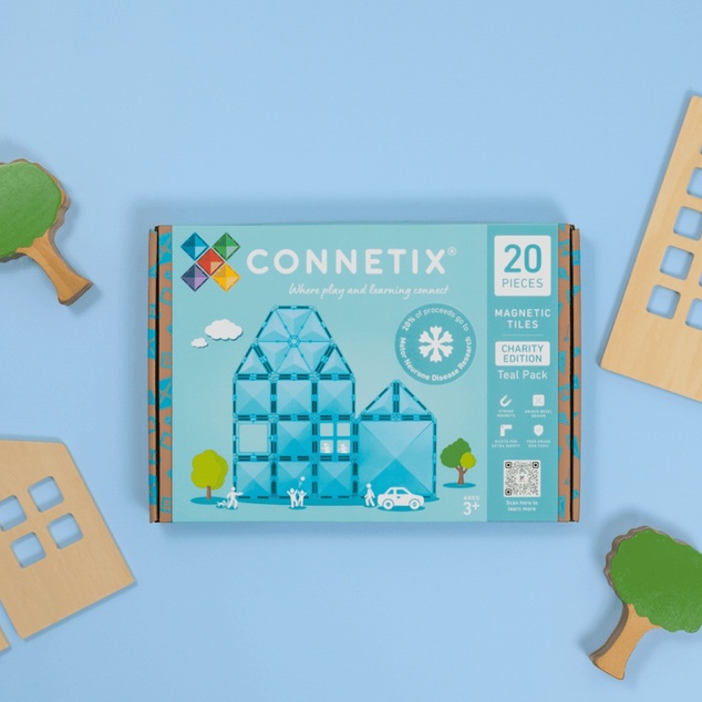 CONNETIX® Charity Pack Teal magnetická stavebnica 20 ks