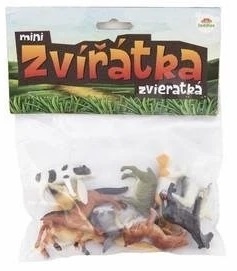 Állati mini házi farm műanyag 4-6cm 12db zacskóban
