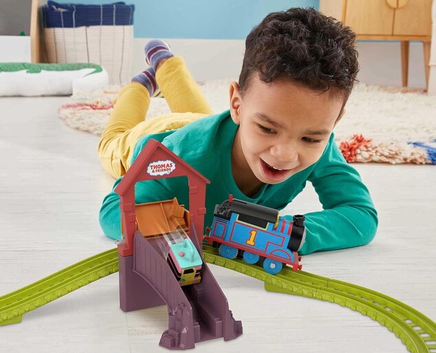 Mattel Fisher Price vláčikový set so žeriavom a motorovou mašinkou