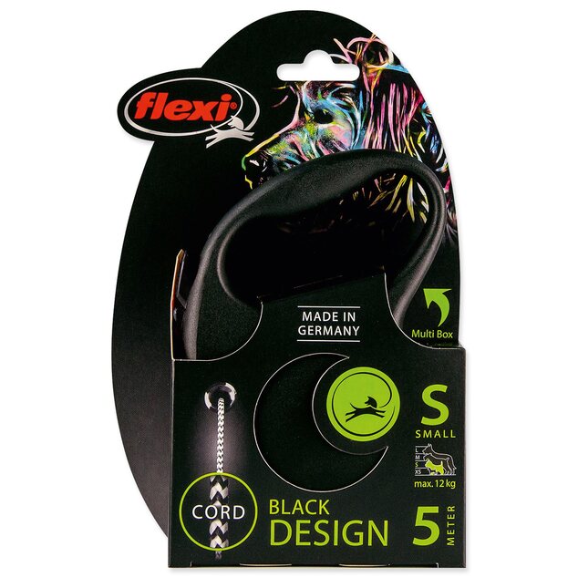 Vodítko Flexi Black Design lanko S čierne 5m