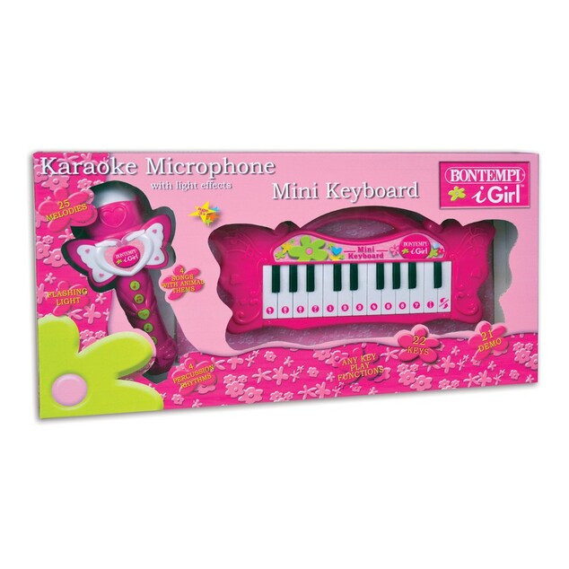 Bontempi Mini-Piano mit Karaoke-Mikrofon 602171