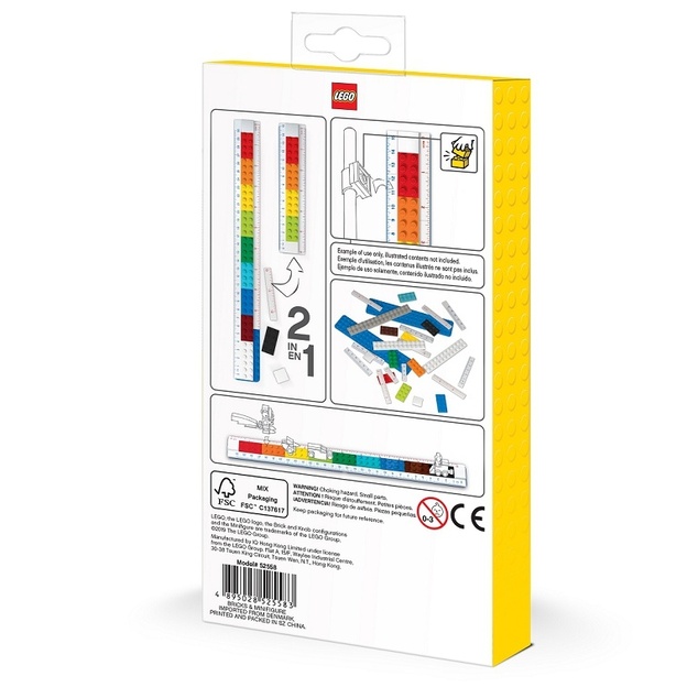 LEGO® Pravítko s minifigúrkou, 30 cm