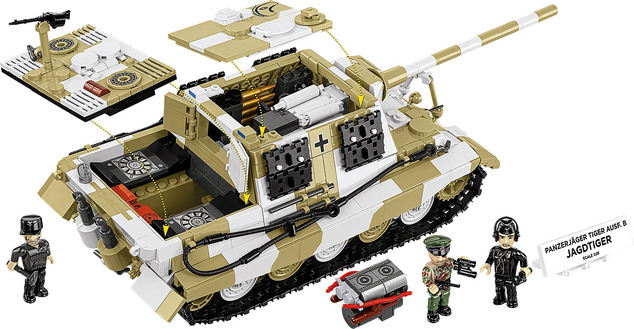 Cobi II WW Panzerjäger TIGER Ausf. B JAGTIGER 1:28, 1355 k, 3 f