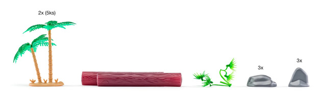 Tierspielfiguren Set in Mega Tube - Dinosaurier, 30 Figuren