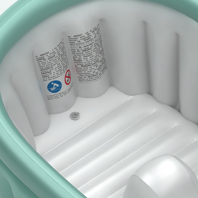 OK BABY Vanička nafukovacia protišmyková Onda Baby Soft 0–12m