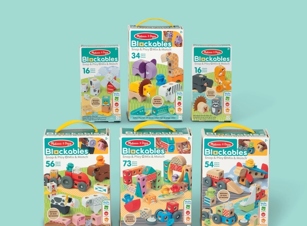 Spin Master Melissa &amp; Doug Blockables stavebnica Farma