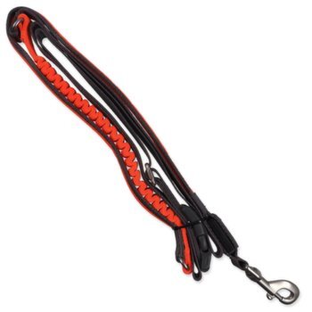Vodítko Dog Fantasy USB LED nylonové bežecké oranžové 2,5x180-250cm
