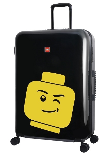LEGO® Luggage ColourBox Minifigure Head 28" - Čierny