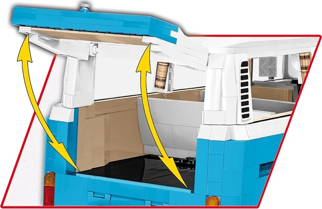 Cobi Volkswagen Transporter T2b Bus, 1:12, 2300 k