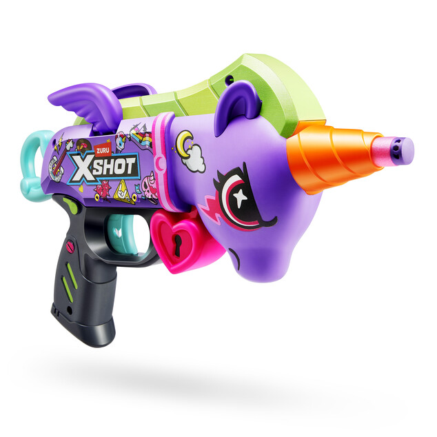X-SHOT Blastercorn Series 1 Unicorn Blaster (2 pištole, 32 nábojov)
