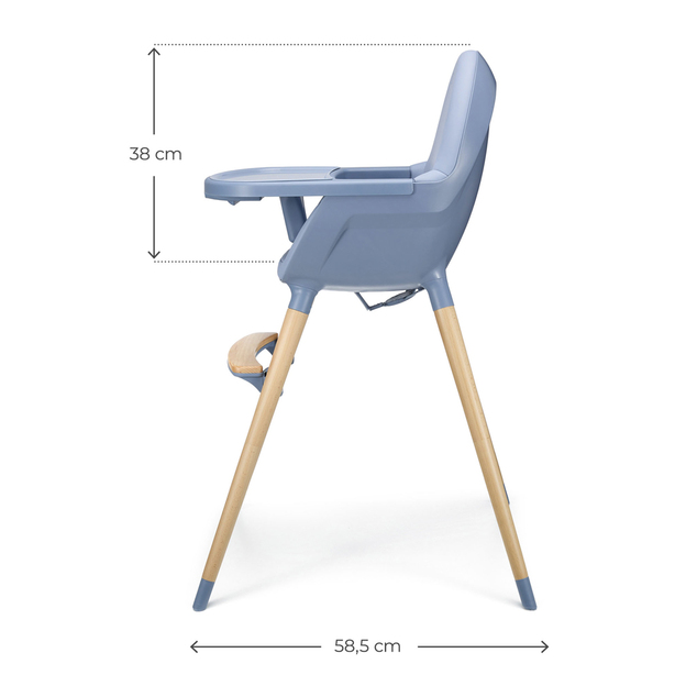 KINDERKRAFT Stolička jedálenská FINI2 Nordic Breeze