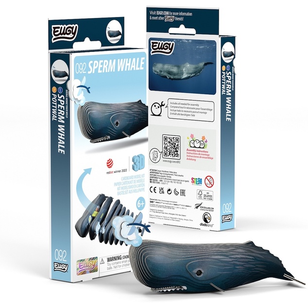 EUGY Sperm Whale 3D kartonasta sestavljanka