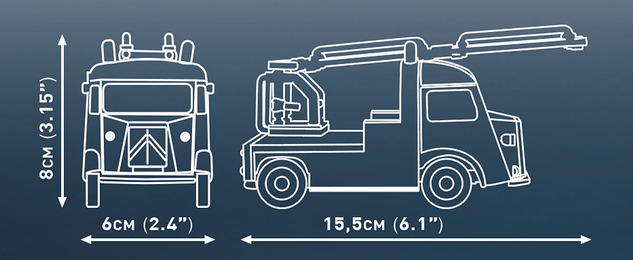 Cobi Citroën Type H Пожарна, 1:35, 203 к
