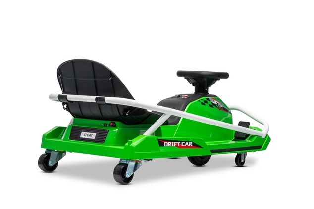 Beneo Motors Go-Kart da drift 24V, verde, 300W Motore Brushless, Batteria al litio, D