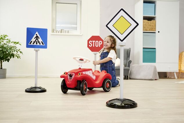 BIG Verkehrsschilder Set 5 Stück Höhe 69cm